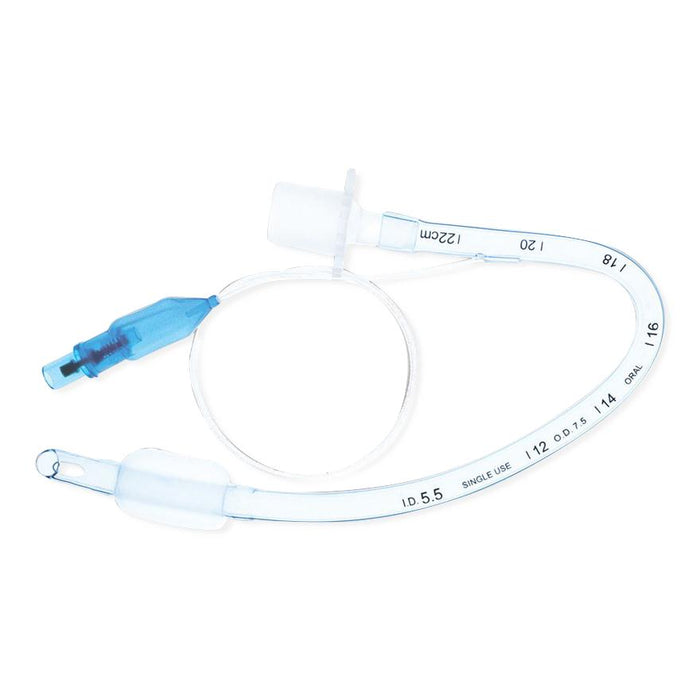 SunMed Cuffed Preformed Oral Endotracheal Tubes - Disposable Cuffed Preformed (ATG) (RAE) Oral Endotracheal Tube with 5.5 mm ID, 22 Fr - 1-7321-55
