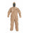 DuPont Tychem 5000 Coveralls with Attached Gloves - Tychem 5000 Zipper Front Coverall with Hood, Elastic Wrist and Ankle, Storm Flap, Tan, Size 5XL, Bulk Packed - C3127TTN5X000600