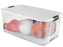 Sterilite Corporation Clear Ultra Storage Boxes - Clear Plastic Storage Container, 33" x 20" x 14" - S-14601