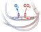 Salter Labs Divided SOFT CO2 Sampling / O2 Delivery Cannula - CANNULA, ADLT, MALE, DIVIDED SOFT, CAPNOGRPY - 49SOFT-14-14-25