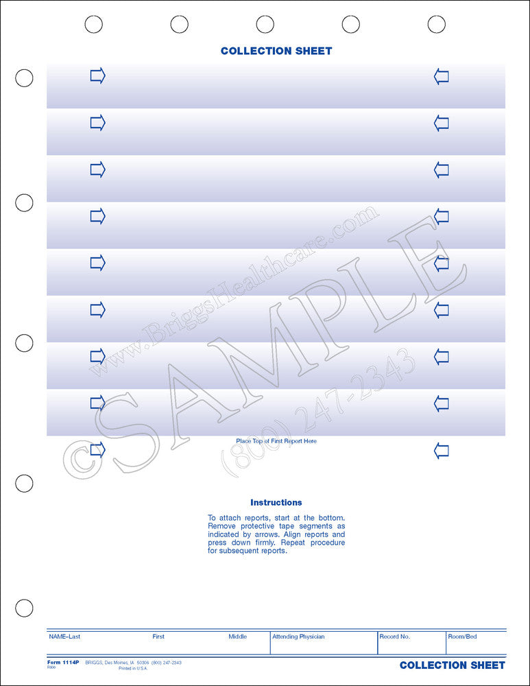 Briggs Collection Sheets - SHEETS COLLECTION - 1114P — Grayline Medical