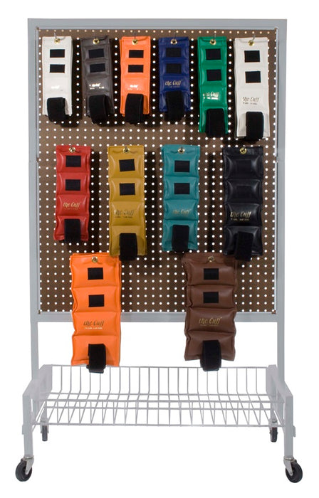 Fabrication Enterprises Cuff Rehabilitation Weights - Cuff Weight, 24 Piece Set, with Storage Rack - 100255