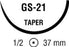 Medtronic Undyed Polysorb Sutures - Polysorb Suture, 3/0, 30", Undyed, GS-21, 220Q - CL-842