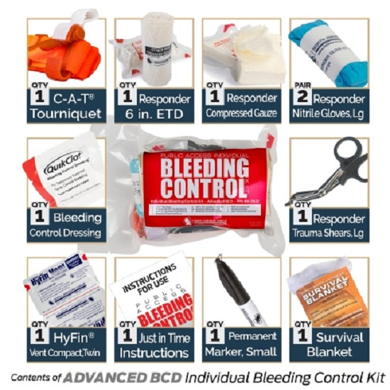 North American Rescue Public Access Individual Bleeding Control Kits ...