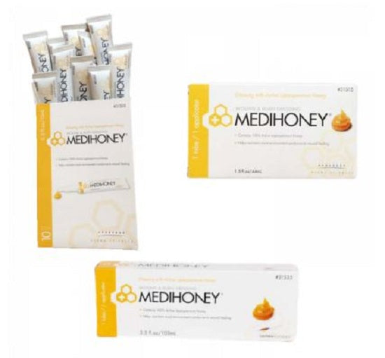 Derma Sciences MEDIHONEY Honeycolloid Non-Adhesive Dressings - MediHon Grayline Medical Derma Sciences MEDIHONEY Honeycolloid Non-Adhesive Dressings - MediHon Grayline Medical