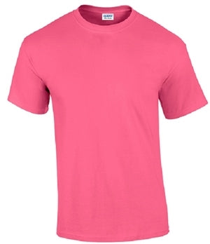 Gildan Activewear Short Sleeve T-Shirts - Unisex 100% Cotton Short Sleeve T-Shirt, Light Pink, Size M - 925PNKM