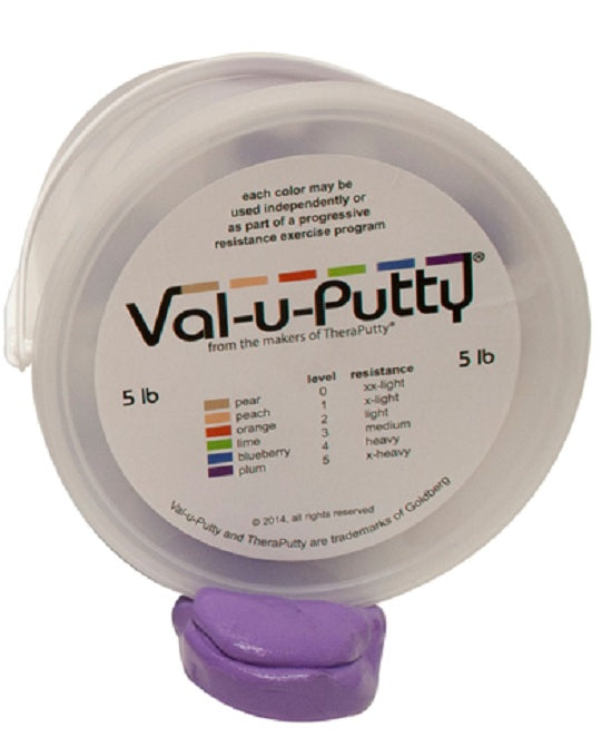 Fabrication Enterprises Val-u-Putty Exercise Putty - DBD-PUTTY, VALU, 5 LB, X-FIRM, PLUM - 10-3955
