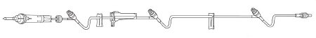 Baxter Healthcare IV Solution Set Continu-Flo 60Drp M LL Adptr/Clr Prmry Infs Ea, 48 EA/CA (2C8546)