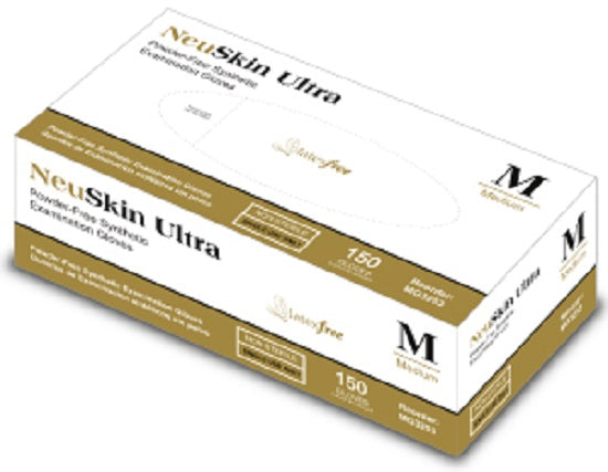 Medgluv Stretchy-Vinyl Powder-Free Exam Gloves - Stretch Vinyl Exam Glove, Powder Free, Size L - MG3254
