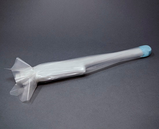 Sheathing Technologies Nonsterile Probe Covers - Sheath Pre-Gelled Nonsterile Vaginal and Rectal Tapered and Unrolled Ultrasound Probe Covers, Pull Tab, X-Long 11.8" L x 1" dia. - 27380-PT