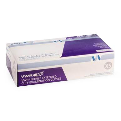 VWR Nitrile Extended-Cuff Exam Gloves - Nitrile Extended-Cuff Exam Gloves, Size S - 89521-896