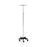 Brewer Infusion Pump Stands - Infusion Pump IV Stand with 2 Hooks and 5 Leg, Heavy Base, Knob-Adjustable, 4-Hook - 43417