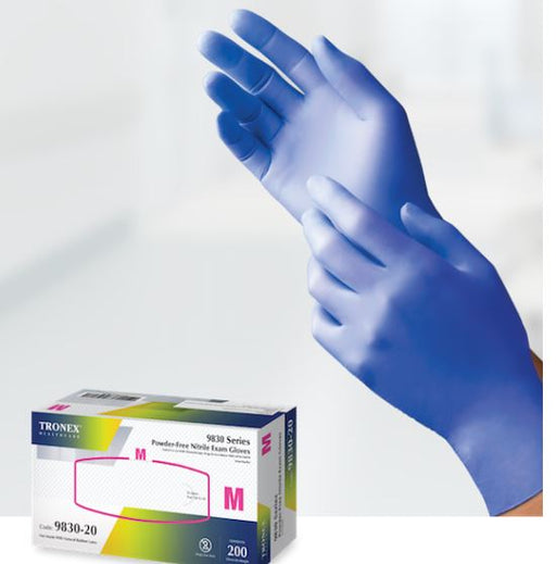 Tronex Chemo-Rated PF Textured Nitrile Exam Gloves - Chemo-Rated Powder-Free Textured Nitrile Exam Gloves, Size 2XL - 9830-40