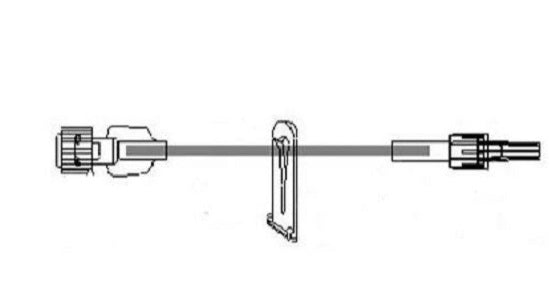 ICU Medical Small Bore Extension Set - Small Bore Extension Set, 6" - B1266