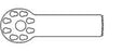 Conmed Micro Sagittal Saw Blades - Micro Sagittal Saw Blade, Mini Driver, Fine, Sterile, 10.4 mm x 31.0 mm x 0.71 mm - K124