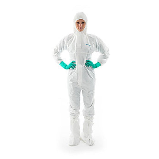 Nitritex Canada BioClean-D Sterile Coverall with Hood - BioClean-D Sterile Disposable Coveralls with Elastic Wrists and Ankles, Hood, White, Size S - S-BDCHT-S