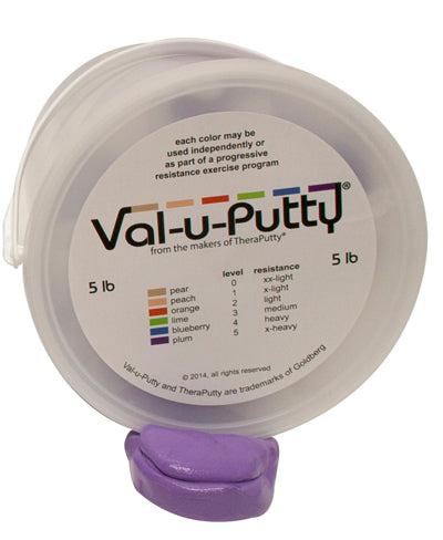 Fabrication Enterprises Val-u-Putty Exercise Putty - DBD-PUTTY, VALU, 5 LB, X-FIRM, PLUM - 10-3955