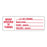United Ad Label IV Set Change Labels - IV Set Change Labels with Initial / Start Date / Discard Date, White with Red Lettering, 3" x 1" - ULCU12008