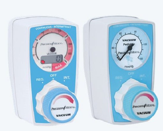 Precision Medical Vacuum Suction Regulators - High-Range Vacuum Regulator with DISS Male Bottom Connection and DISS Hand Tight Source Connection - PM3314HV