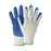 Wells Lamont Industrial, LLC Work Gloves with Poly / Cotton Shell and Latex Palm - Seamless Gloves with Latex Palm Coating, White / Blue, Small - Y9243S