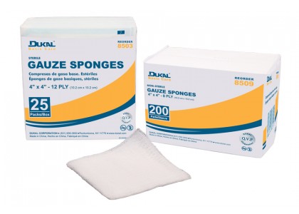 Dukal Basic Care Conforming Stretch (Gauze) - SPONGE, GAUZE, BASIC, 2"X2", 8PLY, STERILE - 8500