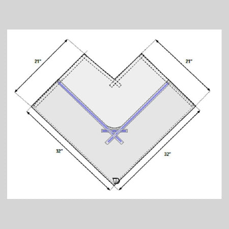 Welmed Attachable Fluid Collection Pouches - Attachable Fluid Collection Pouch, 32" x 44" - 1222-8666
