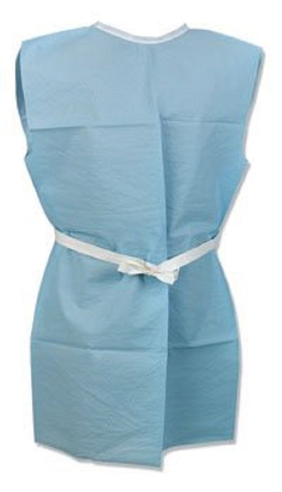Tidi 3 Ply Tissue Exam Gowns - Exam Gown, 3-Ply, Tissue, Blue Pebble, 30" x 42" - 918507