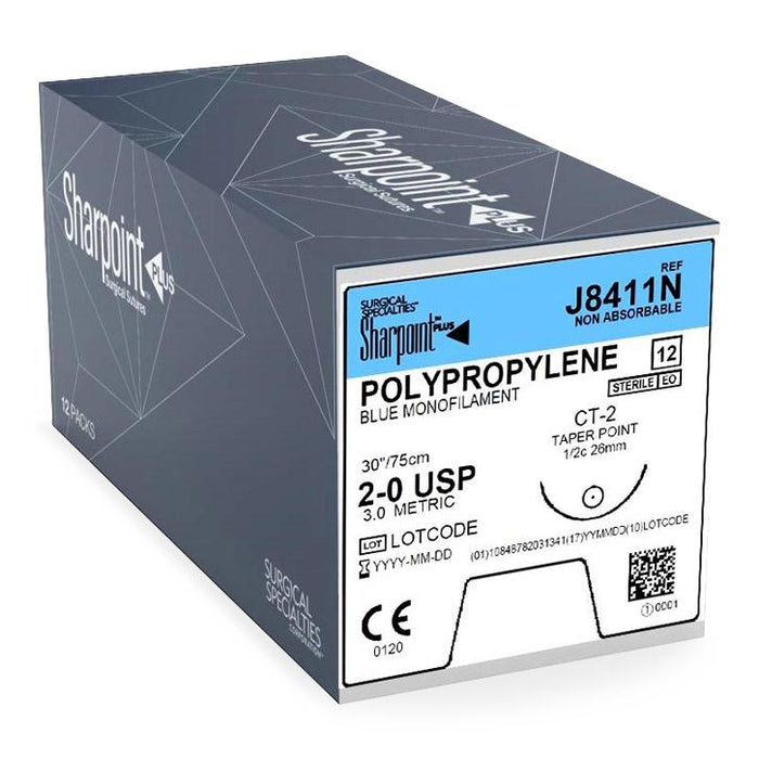 Surgical Specialties Blue Monofilament Polypropylene Sutures - SUTURE ...