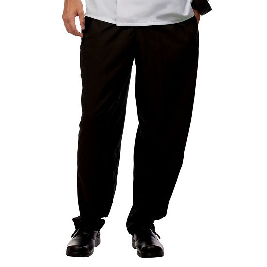 Fashion Seal Healthcare Unisex Valu Baggy Chef Pants - Black