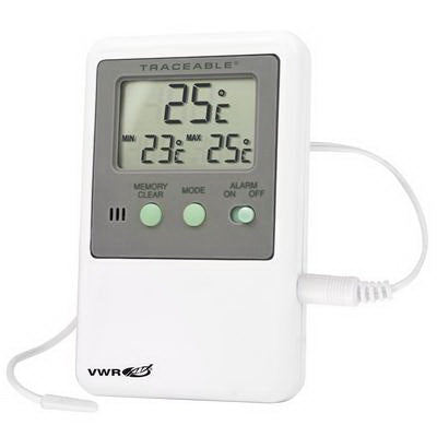 Vwr International Traceable High / Low Memory Alarm Thermometers - THERMOMETER, ALARM, MEMORY, HIGH / LOW - 61161-336