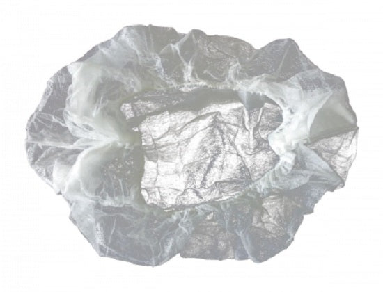Condor Protective Polypropylene Bouffant Caps - BOUFFANT, NYLON / POLYESTER, WHITE, 24" - 29JW33