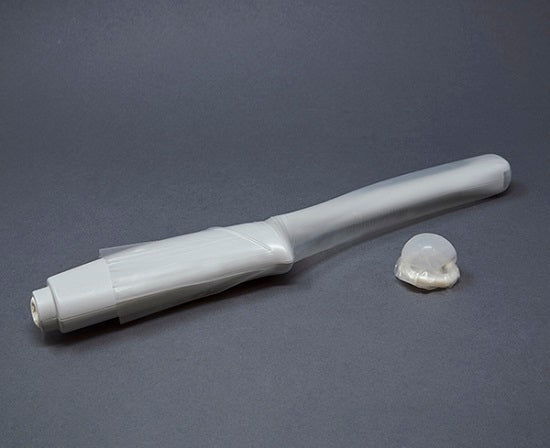 Sheathing Technologies Isoprene Probe Covers - Nonsterile Ultrasound Probe Cover, 3D Contoured Seamless Tip, Extra Long, 1.18" x 11.81" - 74303