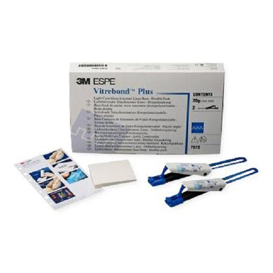 3M Vitrebond Plus Light Cure Glass Ionomer Liner / Base - LINER, IONOMER, VITREBOND, DOUBLE, REFILL - 7572