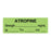 United Ad Label Anesthesia Tapes - Anesthesia Tape Labels, 1-1/2" x 1/2", ATROPINE with Strength, Date / Time and Initials, Green, 500"/Roll - ULTJ077-D