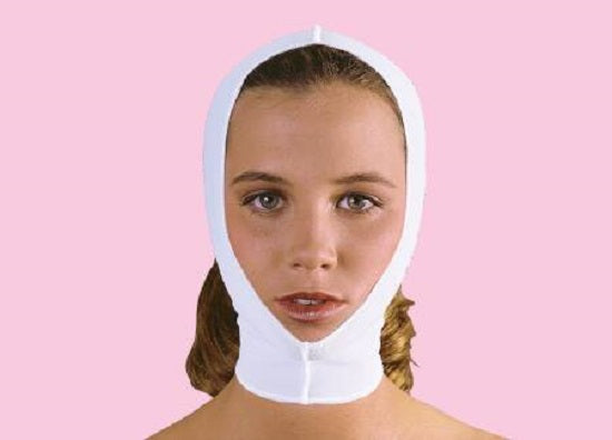Frank Stubbs Facial Compression Garment - Spandex Facial Wrap, Soft-Flex, Black - FB20020