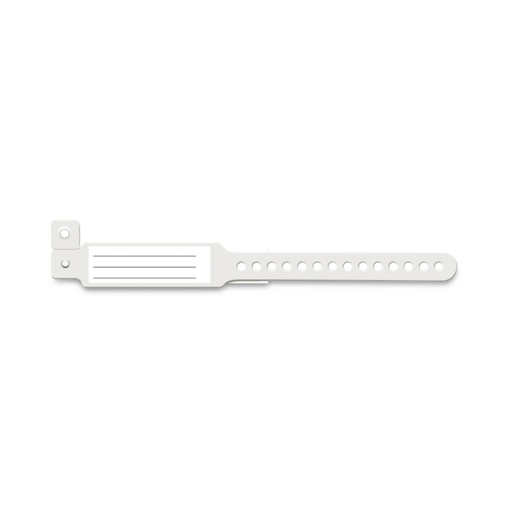 Medline Tamper Resistant Snap Closure ID Bands - Vinyl ID Band, Pediatric, Clear - MDS133039CPR