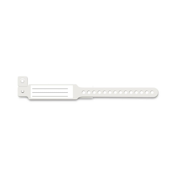 Medline Tamper Resistant Snap Closure ID Bands - Vinyl ID Band, Pediatric, Clear - MDS133039CPR