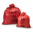 Inteplast Biohazard Bags - Biohazard Bag, Red, 1.5 mL, 37" x 50" - F389