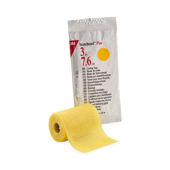 3M Scotchcast Plus Casting Tape - TAPE, CASTING, YELLOW, 4" X 4 YDS - 82003Y
