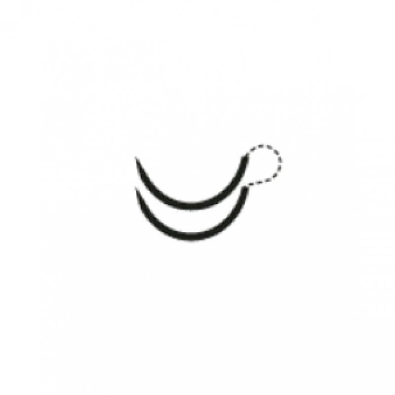 Surgical Specialties Monoderm Reverse Cutting Suture - Monoderm Undyed Absorbable Suture with 11 mm 3/8 Circle Reverse Cutting DSM-11 Needle, 45 cm Long, Size 5-0 - Y490N