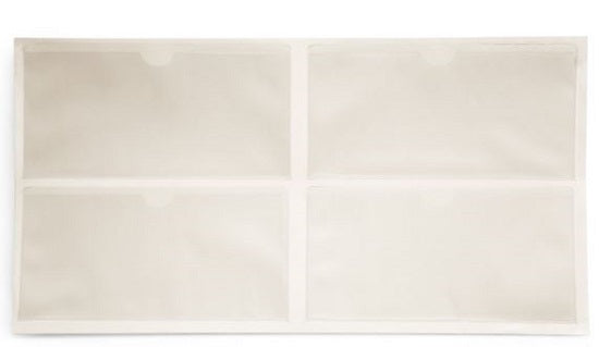 First Healthcare Products Document Pockets - Peel n' Stick Vinyl Pocket, 9-1/8" x 4-1/2", 4-Pack - 4120C