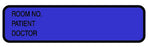Briggs Corporation Chart ID Labels - LABELS, CHART, ID, ROLL, PATIENT BLUE - L-3517