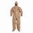 DuPont Tychem 5000 Coveralls with Attached Gloves - Tychem 5000 Coverall with Hood and Socks with Boot Flaps, Tan, Size 2XL, Bulk Packed - C3128TTN2X000600