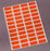 Briggs Healthcare Laser Computer 4-Across Piggyback Labels - Laser Computer 4-Across Piggyback Labels, 0.75" x 1.75", Orange - L-6616