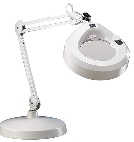 Luxo Corporation Magnifier Lights - Magnifier Lamp, Light Grey, 1.75, 30" Arm - 17253LG