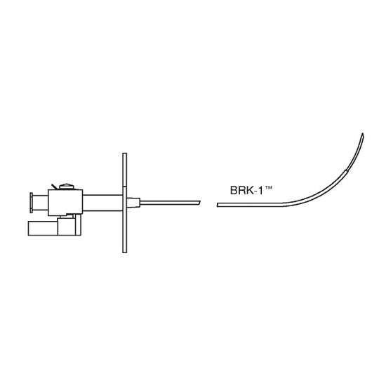 Abbott BRK Transseptal Needles - BRK Transseptal Needle, BRK Curve, 50° Bevel, Size Adult, 18 G, 98 cm Length - 407206
