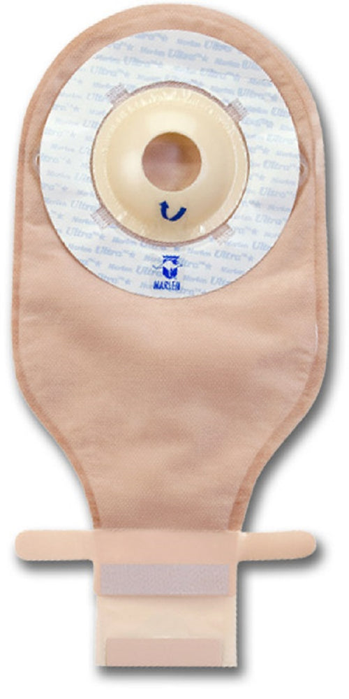 Marlen Manufacturing Ultralite 1Pc Convex Pouches - UltraLite One-Piece Disposable Ostomy Pouch, Transparent, Aquatack Barrier, Deep Convexity with Kwik-Klose, 3/4" Stoma Opening - 7257619