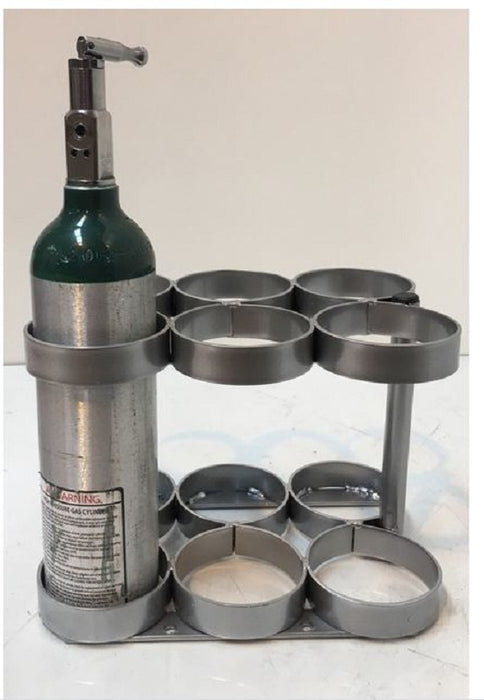 Falls Welding and Fabricating Oxygen Cylinder Pallet Racks - Cylinder Rack for 6 M6 Oxygen Cylinders - 2095