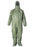 DuPont Tychem 2000 Coveralls - Tychem 2000 SFR Zipper Front Coverall with Hood, Elastic Wrist and Ankle, Storm Flap, Green, Size 4XL, Bulk Packed - QS127TGR4X000400