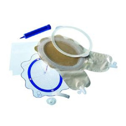 Coloplast Two-Piece Fistula and Wound Management System 6-3/16" to 9" Cutting Area, Midi, Flexible Adhesive-Box of 3